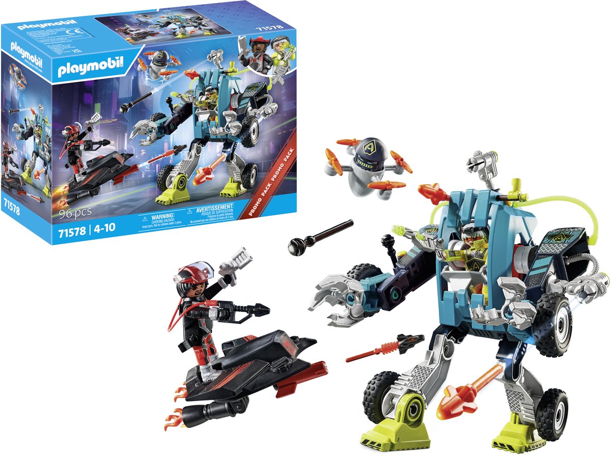 PLAYMOBIL Top Agents PROMO Robot vs. vlieger - 71578