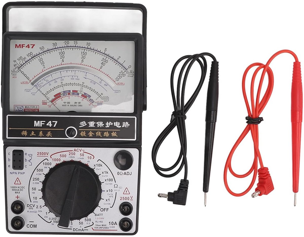 Golden crown - Analoge Voltmeter - Hoge Nauwkeurigheid - Compact Formaat - Multimeter voor Industrie - Breed Toepassingsgebied - Ideaal voor Technici