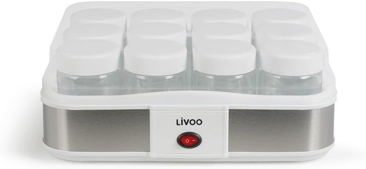 Yoghurtmaker en Kaasmaker voor Thuis - 12 Potten 210ml - Gezond en Economisch