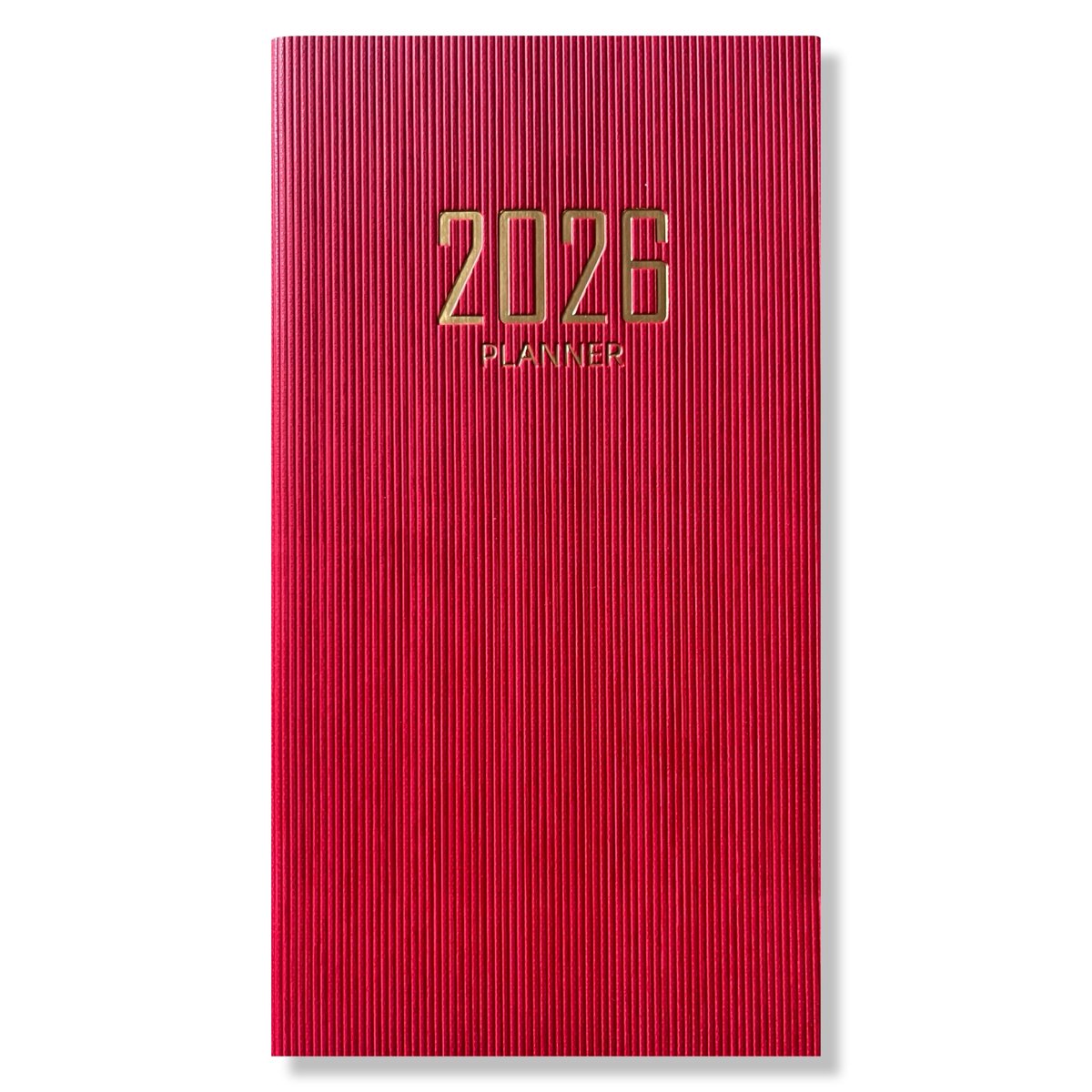 2026 Pocket Agenda - Weekagenda 7D/2P - Softcover Rood - 9,5x17,3cm