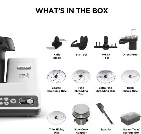 Kenwood kCook Multi CCL401WH 4,5 l Grijs, Wit van Kenwood — afbeelding 3