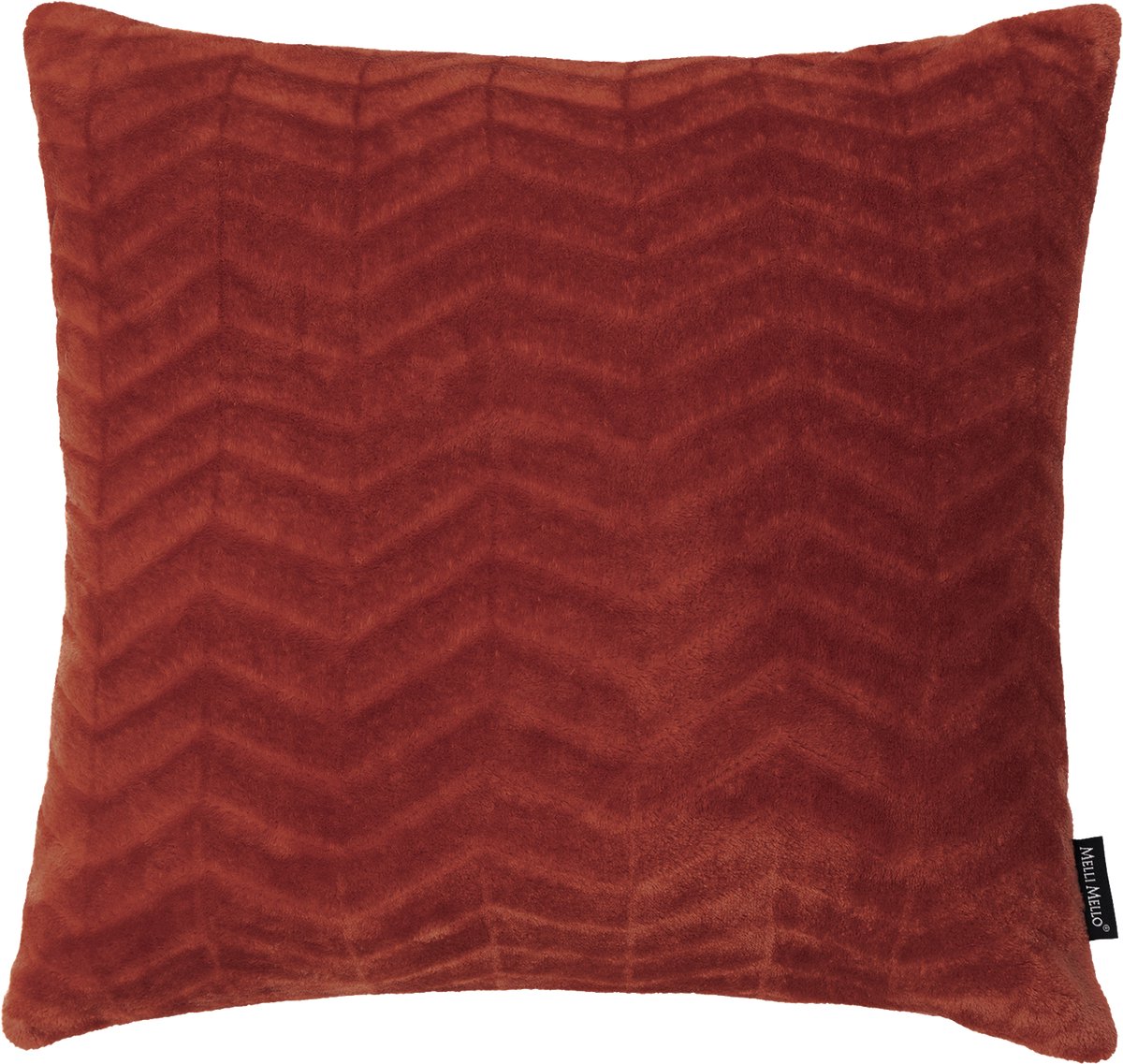 Melli Mello - Heartbreaker Sierkussen - 45x45 cm - Velvet - Roest Terra - Reliëfprint
