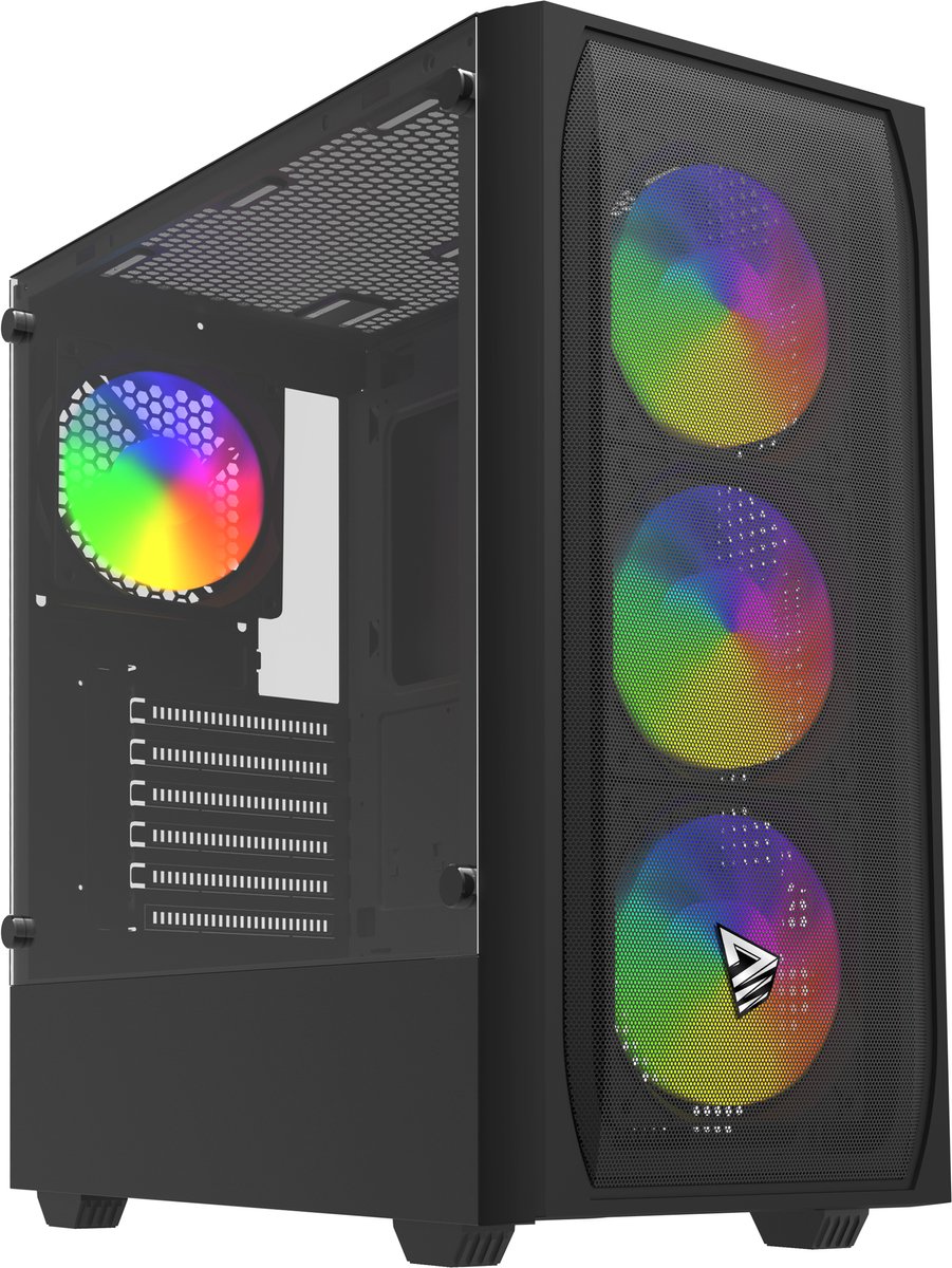 Savio Noctis Flow RGB Cube Zwart