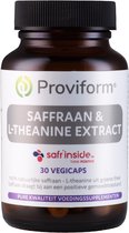 Proviform Saffraan 30mg active & theanine 100mg 30 Vegetarische capsules