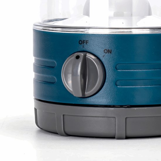 Noodlamp & campinglamp op batterijen - LED tentlamp met ophanghaak - daglichtwit 6500K - 4x AA - blauw — afbeelding 3
