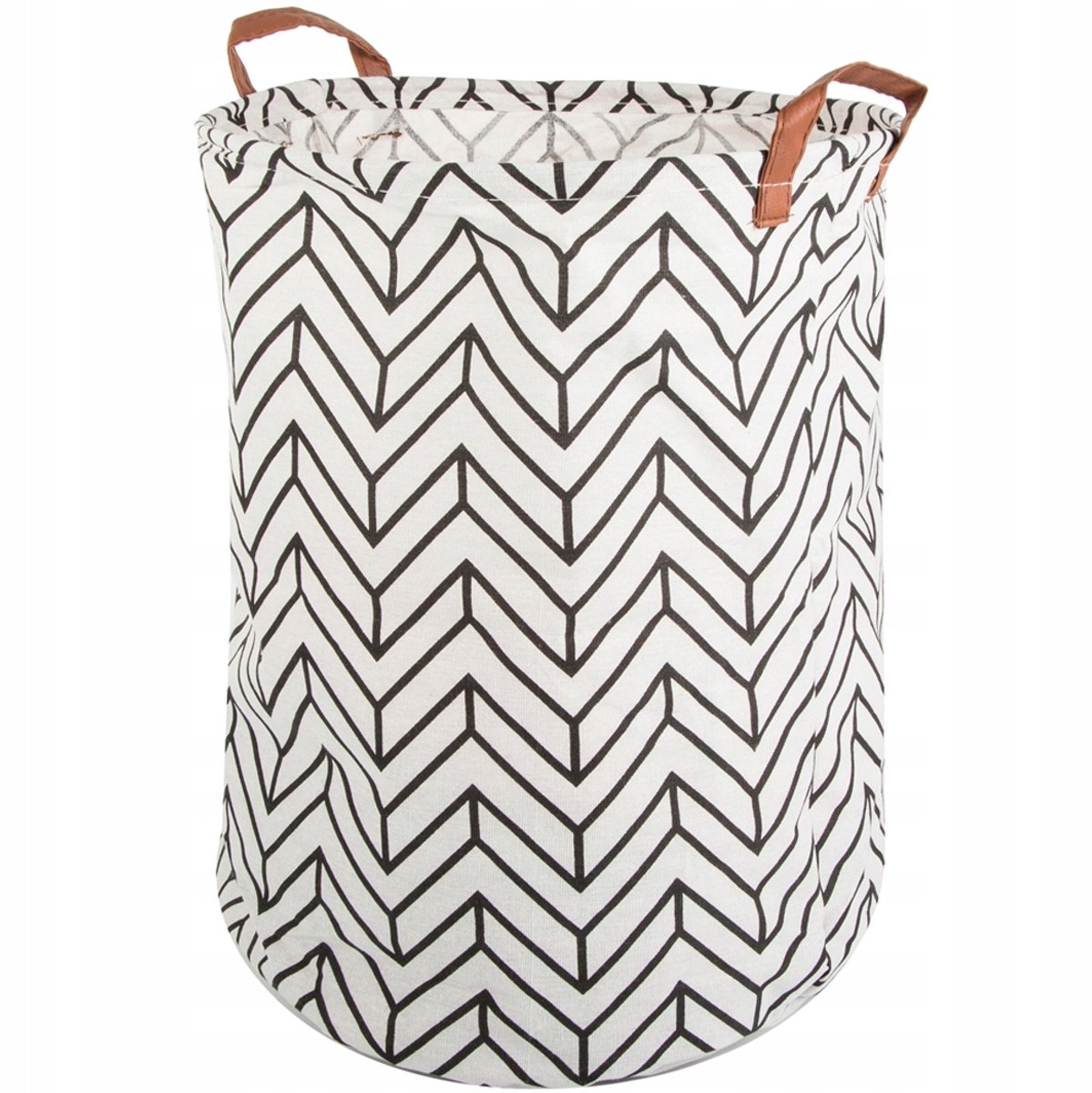 Opvouwbare opbergmand XL 45L - Wit/Zwart - 40x35cm