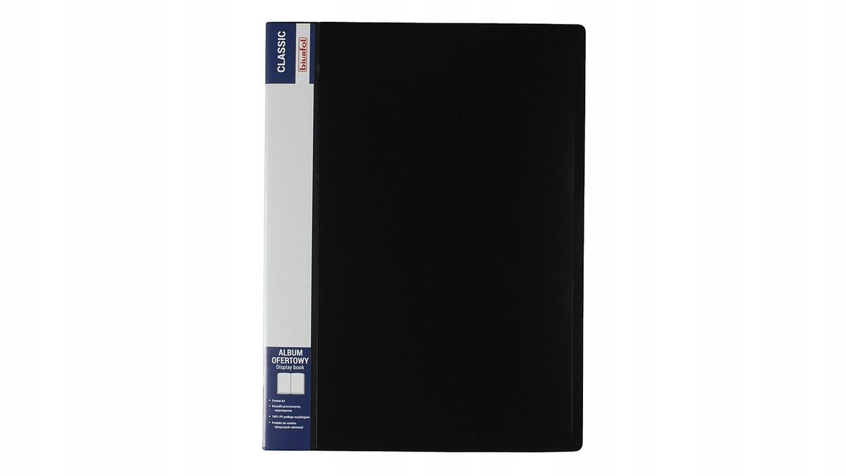 A4 Presentatiealbum Zwart - 120 Pagina's, 60 Hoesjes, PP Folie