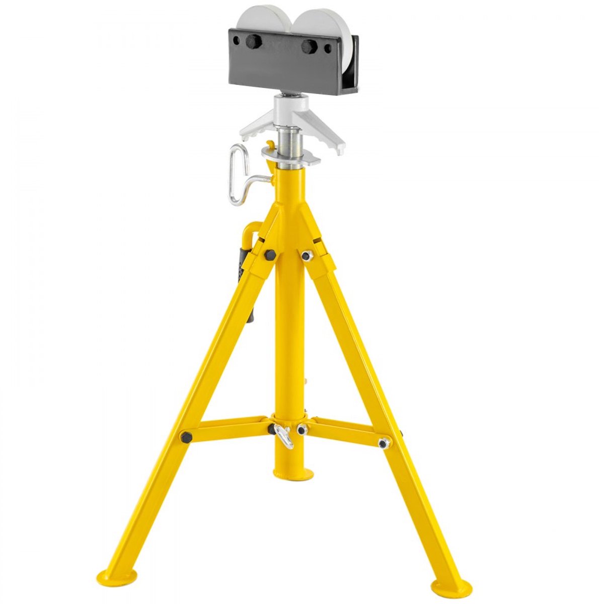 Buissteun met Rolkop - Model 1109 - Pijpsteun en Pijproller - Stalen Constructie - Zware Uitvoering - Voor Lassen en Montage