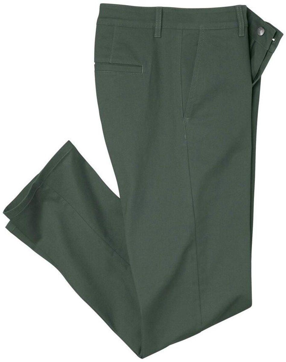 ATLAS FOR MEN - Groene chino met stretch - Heren - Verkrijgbaar in grote maten - W50