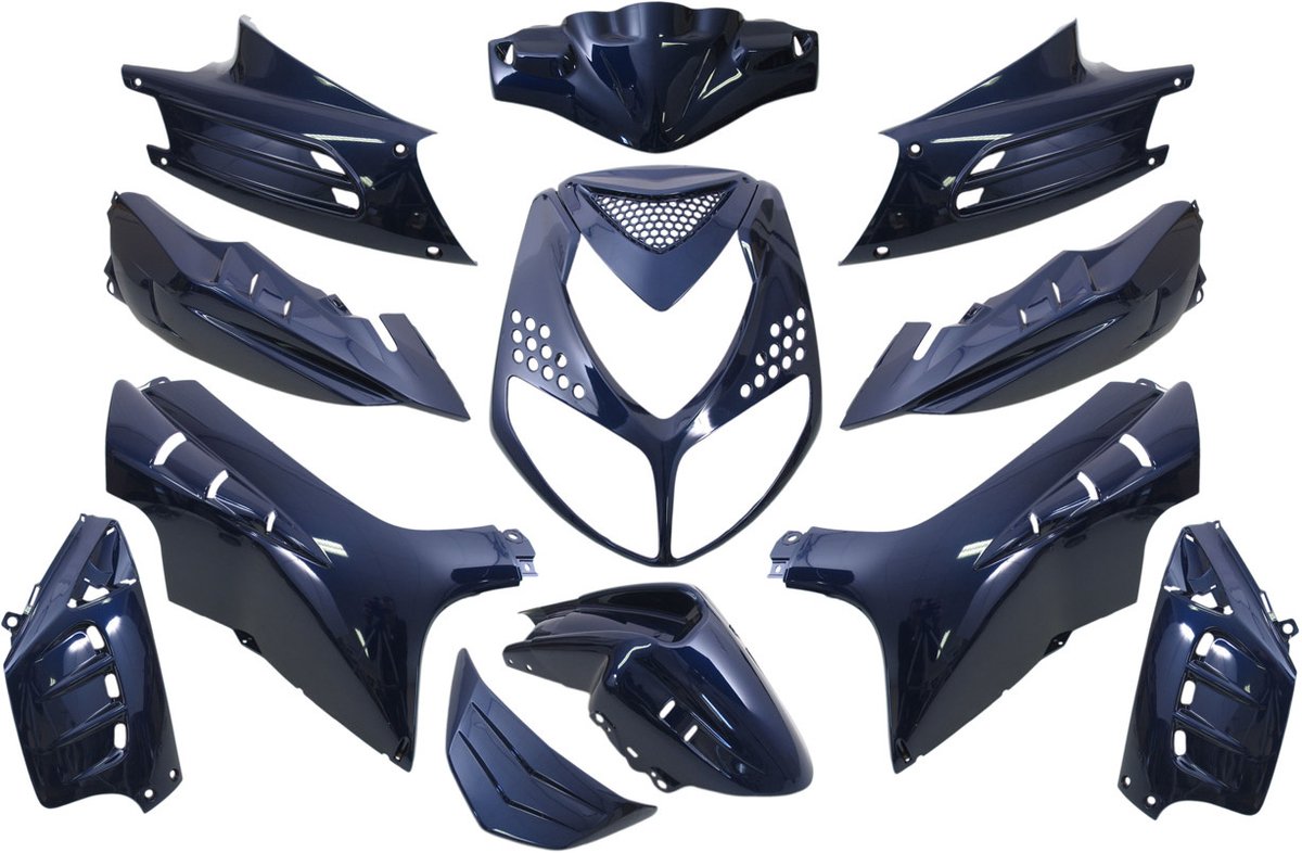 Plaatset Peugeot speedfight 2 13 delig blauw metallic