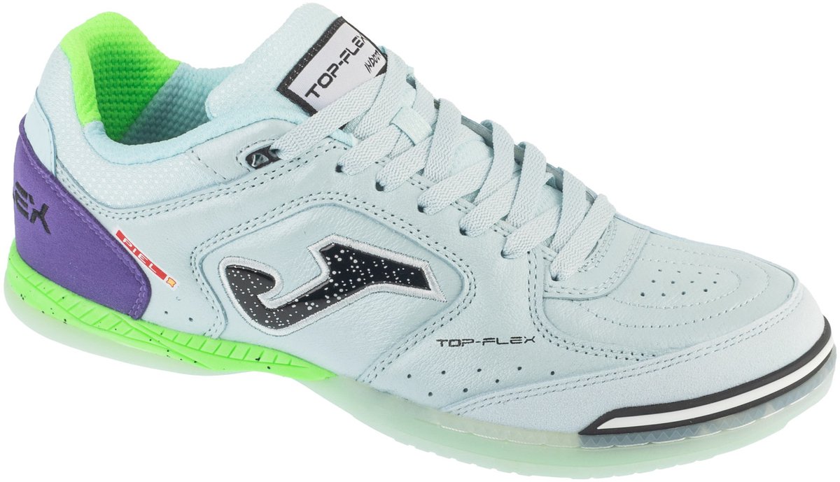 Zwarte Joma Top Flex 25 TOPW IN indoorschoenen voor mannen, maat 42,5, gemaakt van grof leder.