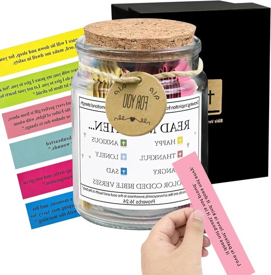Pot De Versets Du Coran - Bouteille à Messages Inspirants, Rappel Spirituel, Cadeau Islamique