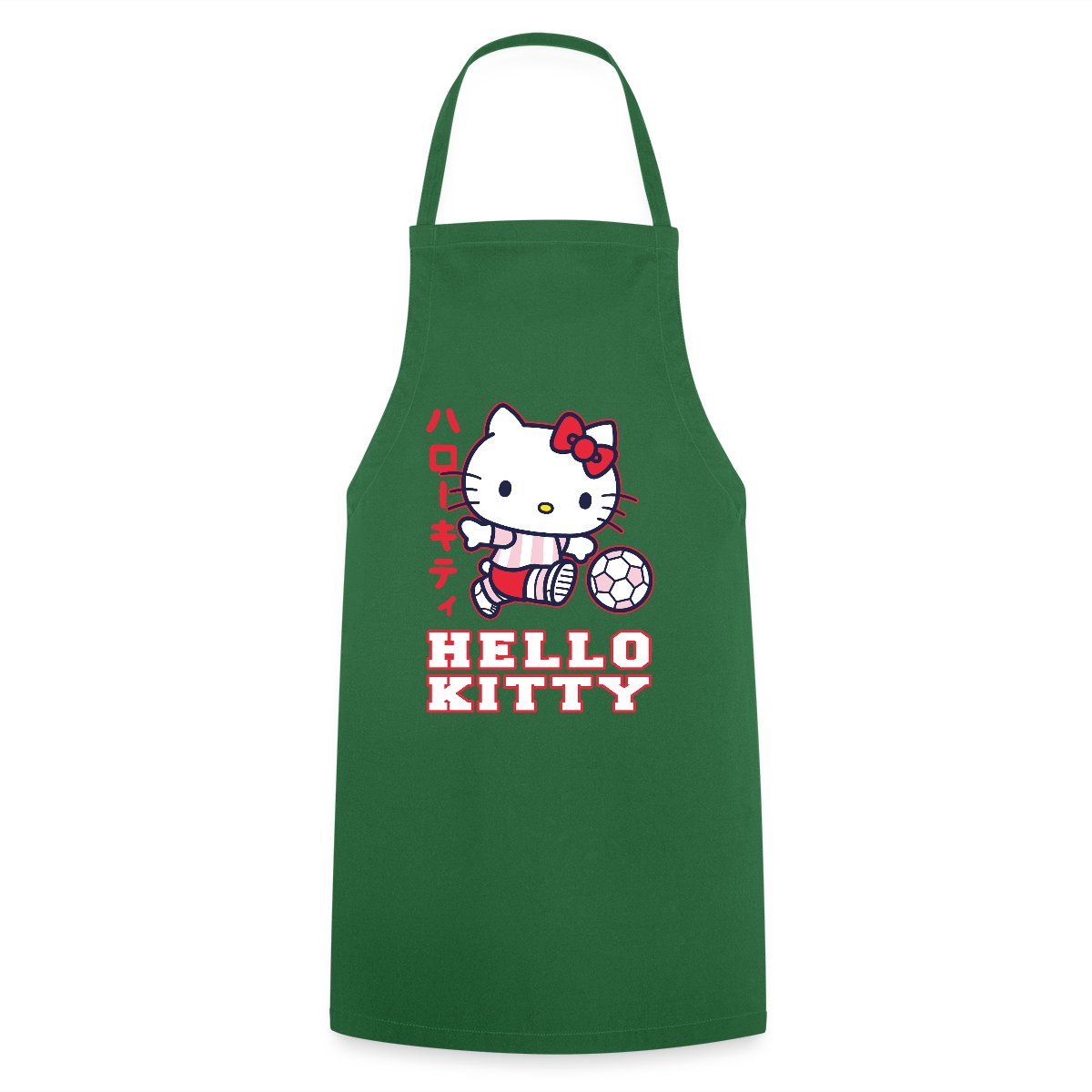 Hello Kitty Speelt Voetbal Keukenschort