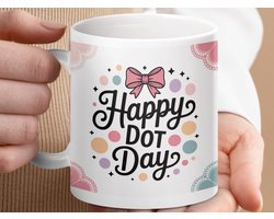 Mok Happy Dot Day mok, mok met stippen, mok cadeau, Leuke mok, koffiemok, theemok, Stippen mok, Internationaal Dot Day mok