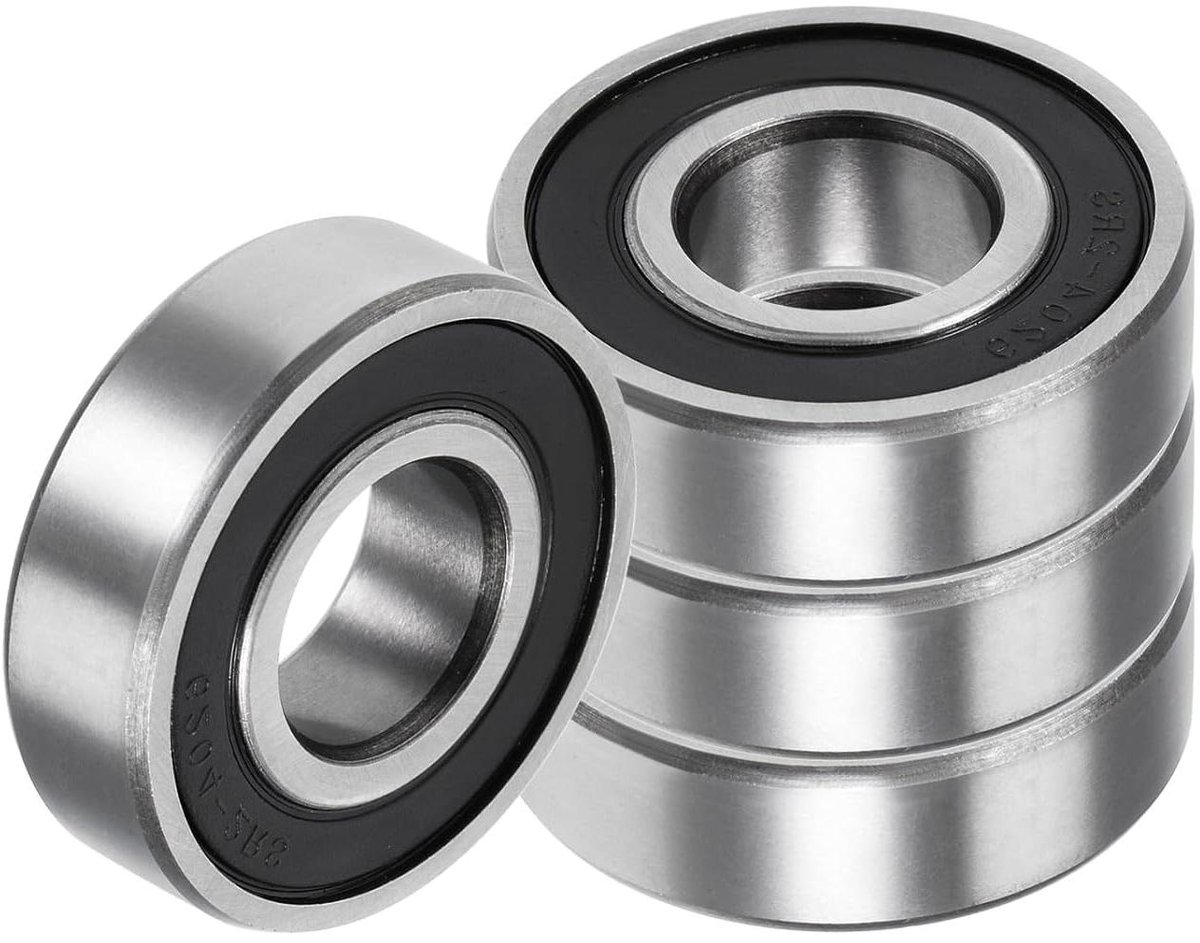 EGoods - Diepe groefkogellagers 6204Rs - 20 x 47 x 14 mm - chroomstaal lagers voor machines - set van 4