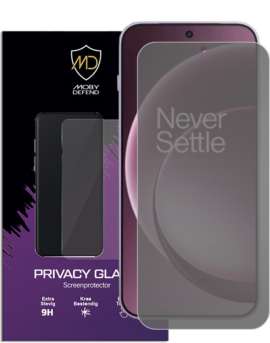 MobyDefend Screenprotector - Geschikt voor OnePlus 15 - HD Privacy Glass Screensaver
