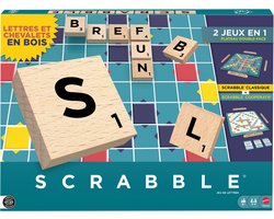 foto van Mattel Games Scrabble - Met Houten Blokjes - Franse Editie