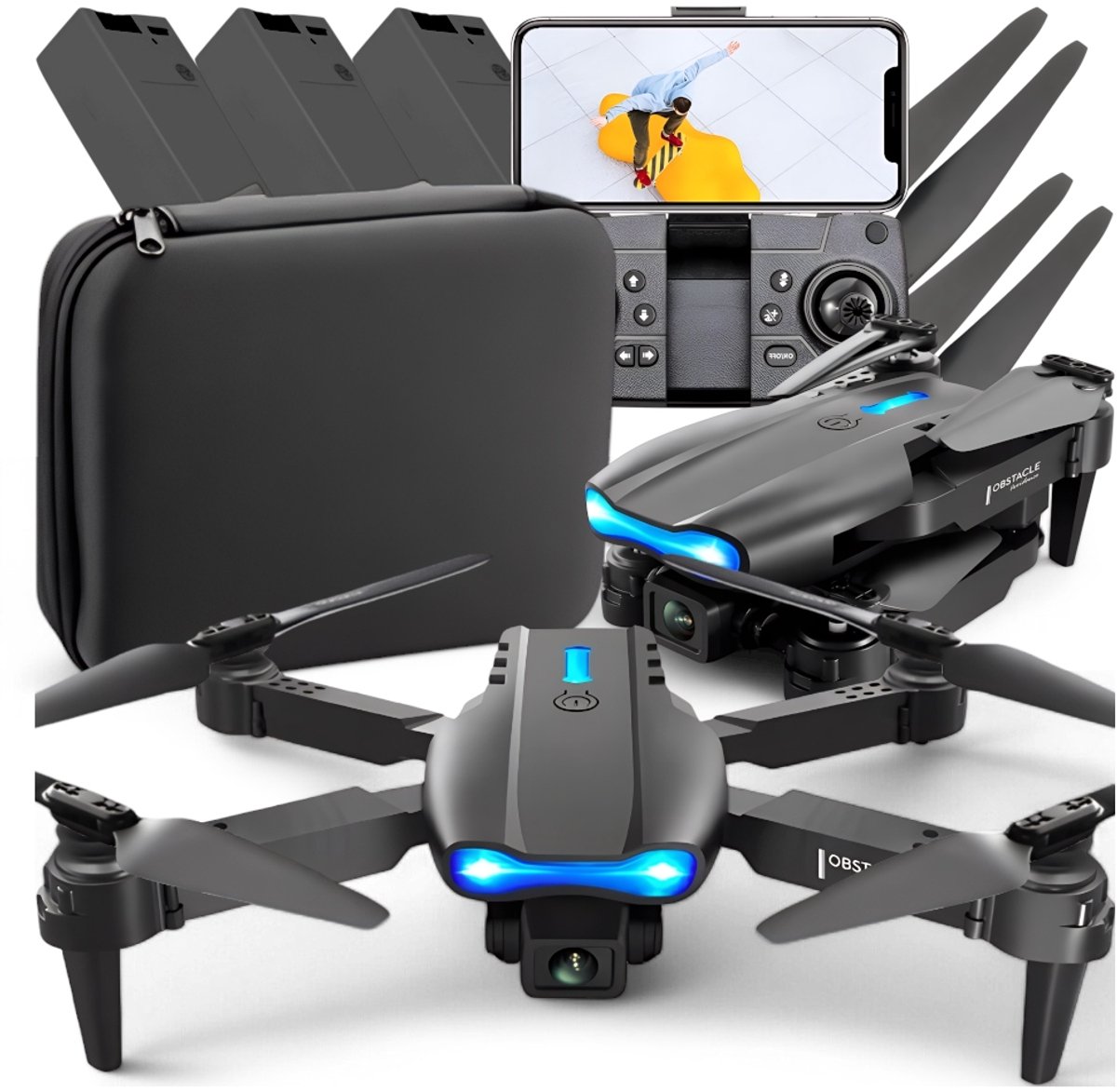 Dron K3 Pro WiFi voor Kinderen met Camera en 3 Batterijen