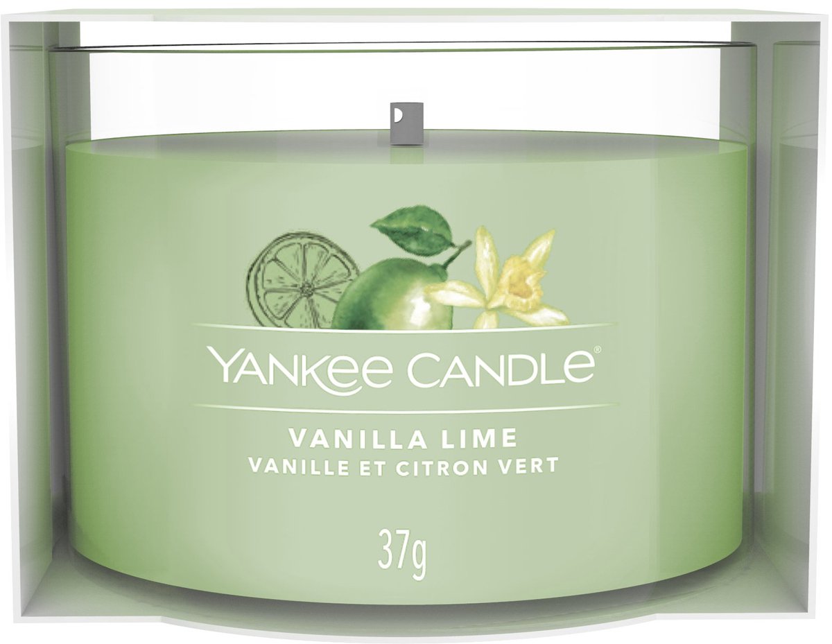 Yankee Candle Mini Vanille & Limoen Geurkaars - 37g Groen