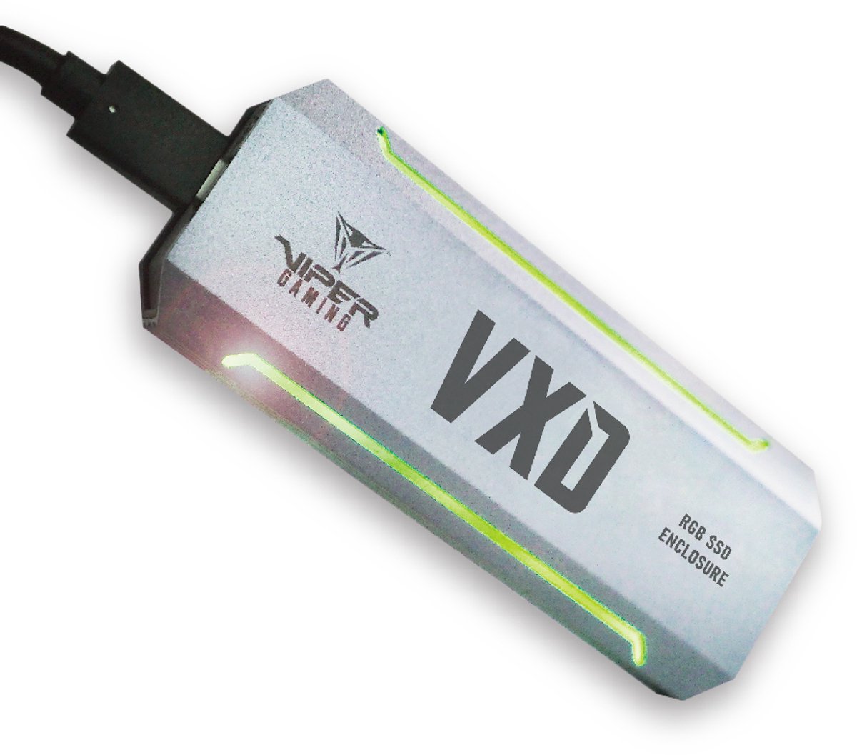 Patriot VXD - SSD behuizing - M.2 - PCI Express 3.0 - USB 3.2 Gen 2 (3.1 Gen 2) - USB type-C - zilver
