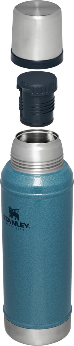 Stanley Classic Legendary Thermosfles 750 ml - Houdt 20 Uur Warm Of Koud - Lekvrij - Vaatwasserbestendig - BPA-Vrij - Voor Koffie, Thee en Meer - Roestvrijstalen Thermoskan - Hammertone Lake – foto 3