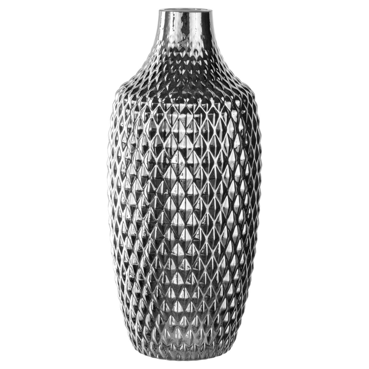 Leonardo Palazzo Vaas Zilver Large Chroom;Zilver
