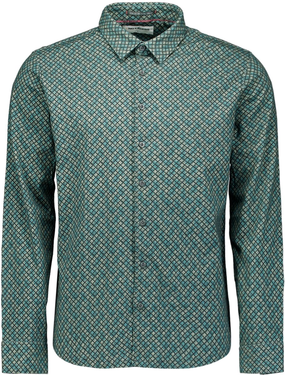 Jersey print overhemd