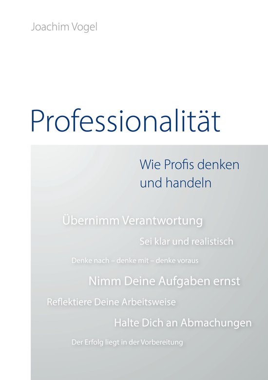 Professionalität - cover