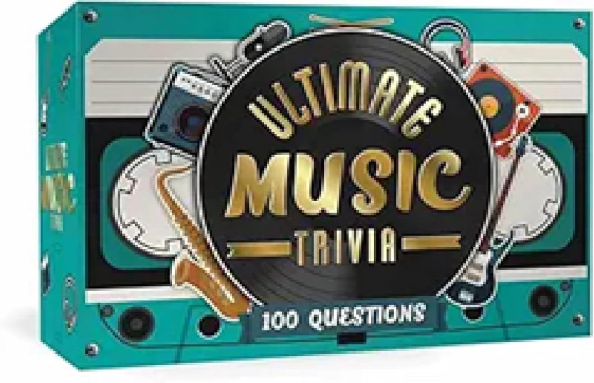 Ultimate Music Trivia Kaartspel - 100 Muziekquiz Vragen met Antwoorden - Leuke Reis- en Feestspellen voor Volwassenen en Gezelschap - Muziekkennis Testen
