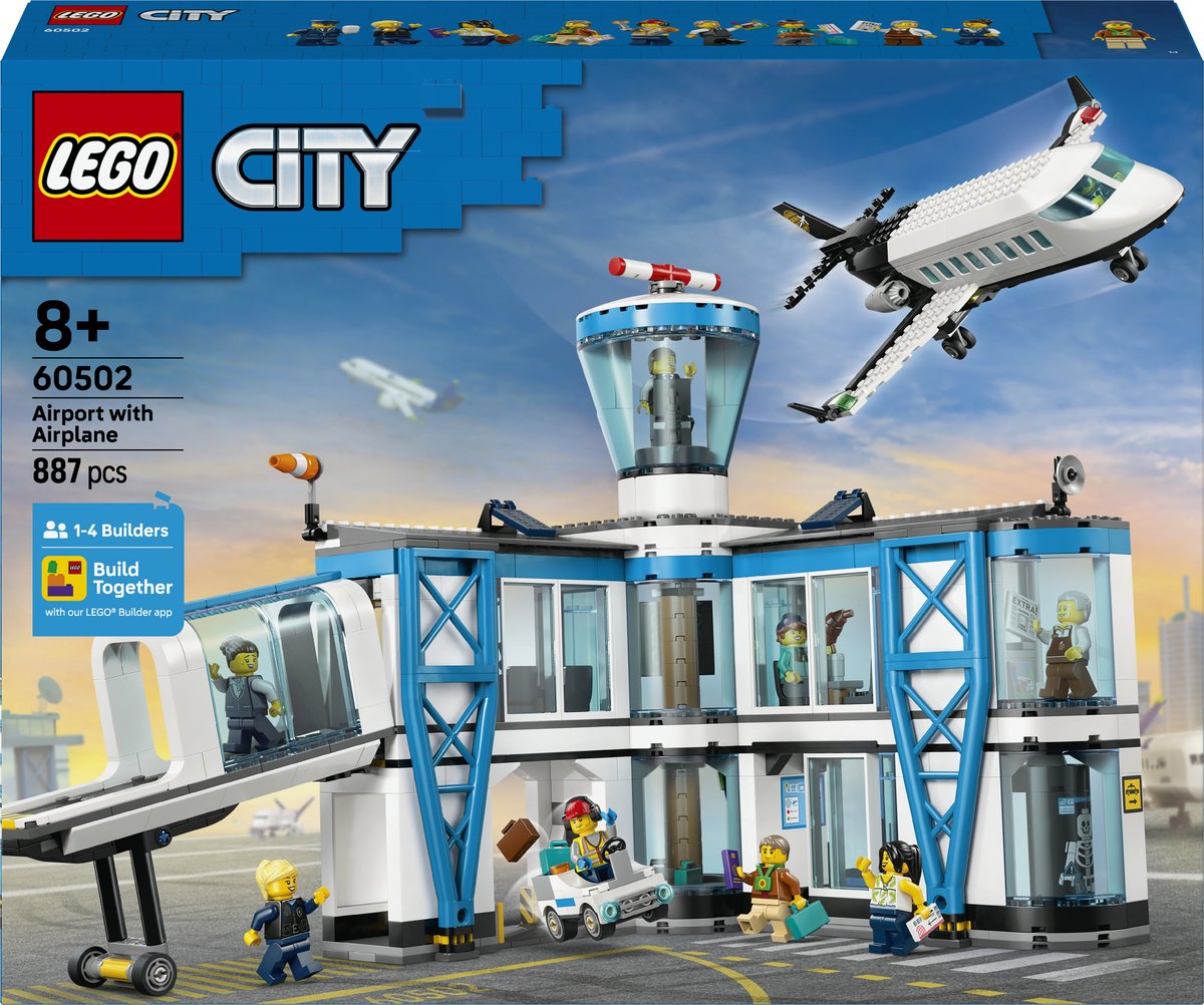 LEGO - My City 60502 - Luchthaven met Vliegtuig