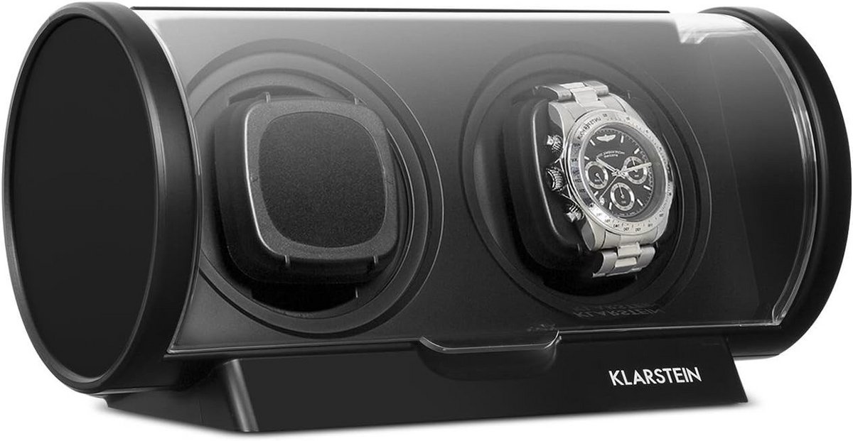 Watch winder voor 2 horloges - 4 programmeerbare modi, links en rechts draaiend, zwart