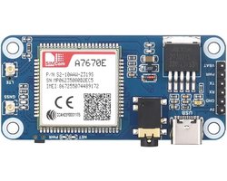 LTE Cat-1 GNSS HAT voor Raspberry Pi 5/4B/3B/Zero W en Jetson Nano - GSM GPRS EDGE 10 Mbps Downlink - Ondersteuning GPS BeiDou GLONASS - TTS Dial-up - Voor IoT Projecten Monitoring POS Industriële Router