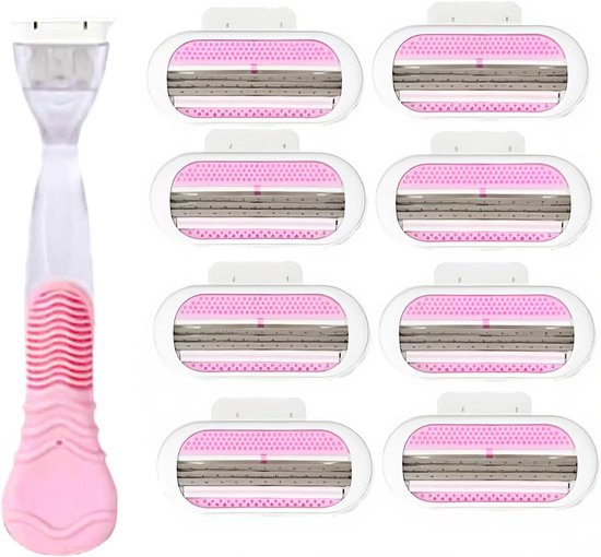 TRANKIELO® - Rugcrème Applicator Set – 7-Delige Set – Extra Lange Handgreep Inclusief 4 Verwisselbare Pads Voor Dames En Heren Zwart