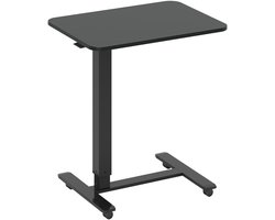 Zitsta bureau – Zit-stand bureau – Sta bureau – Verstelbaar bureau – Elektrisch bureau – C-vormig design – Handmatig verstelbaar 70-110 cm – Met wieltjes en rem