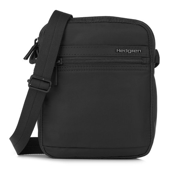 Hedgren RUSH – Mini sac bandoulière vertical avec protection RFID – Déperlant – Léger – Noir
