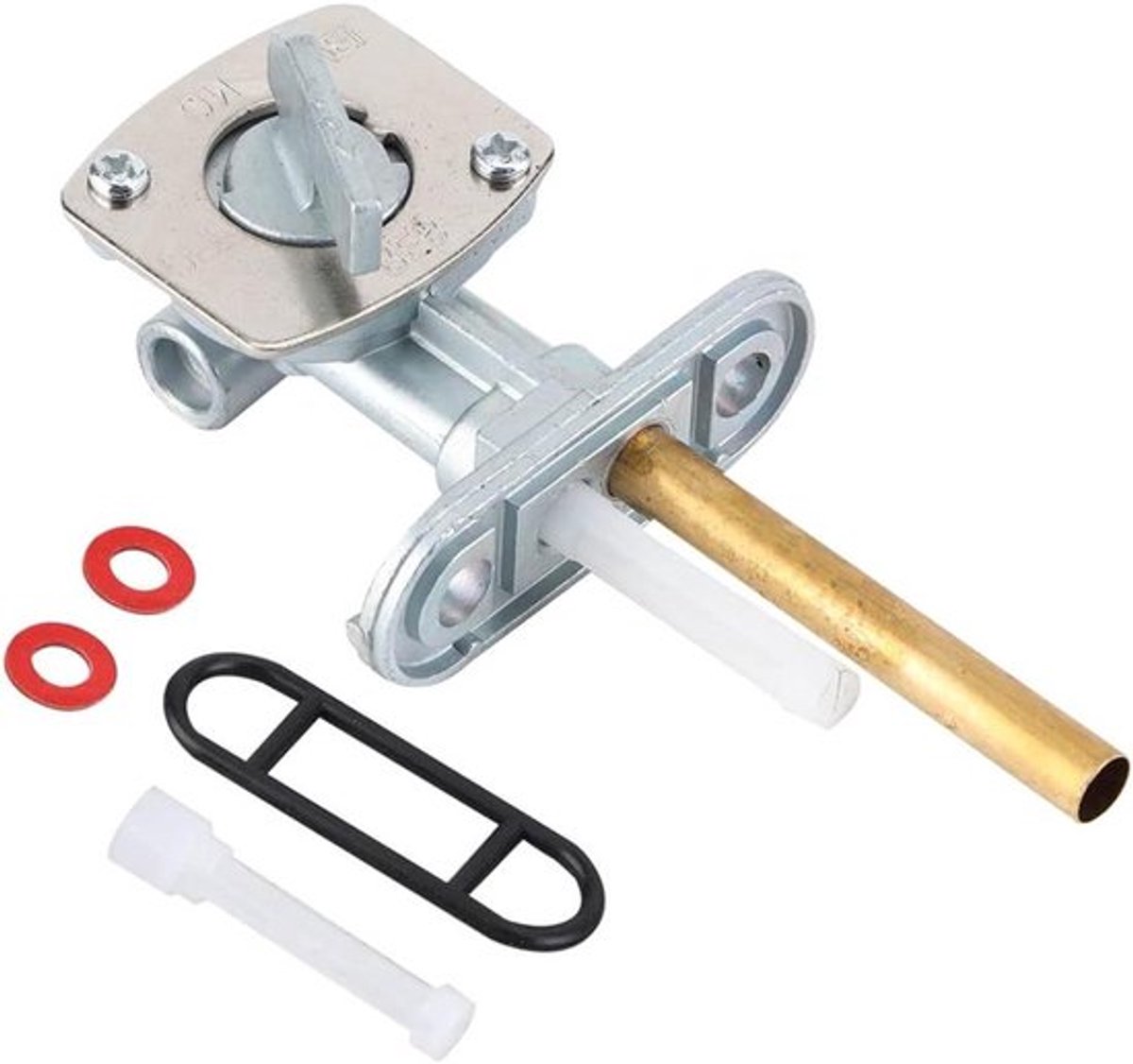 Brandstofkraan schakelaar voor YFZ350 YFM660 Grizzly ATV - Zilver Wit - 1987-2006 2002-2008