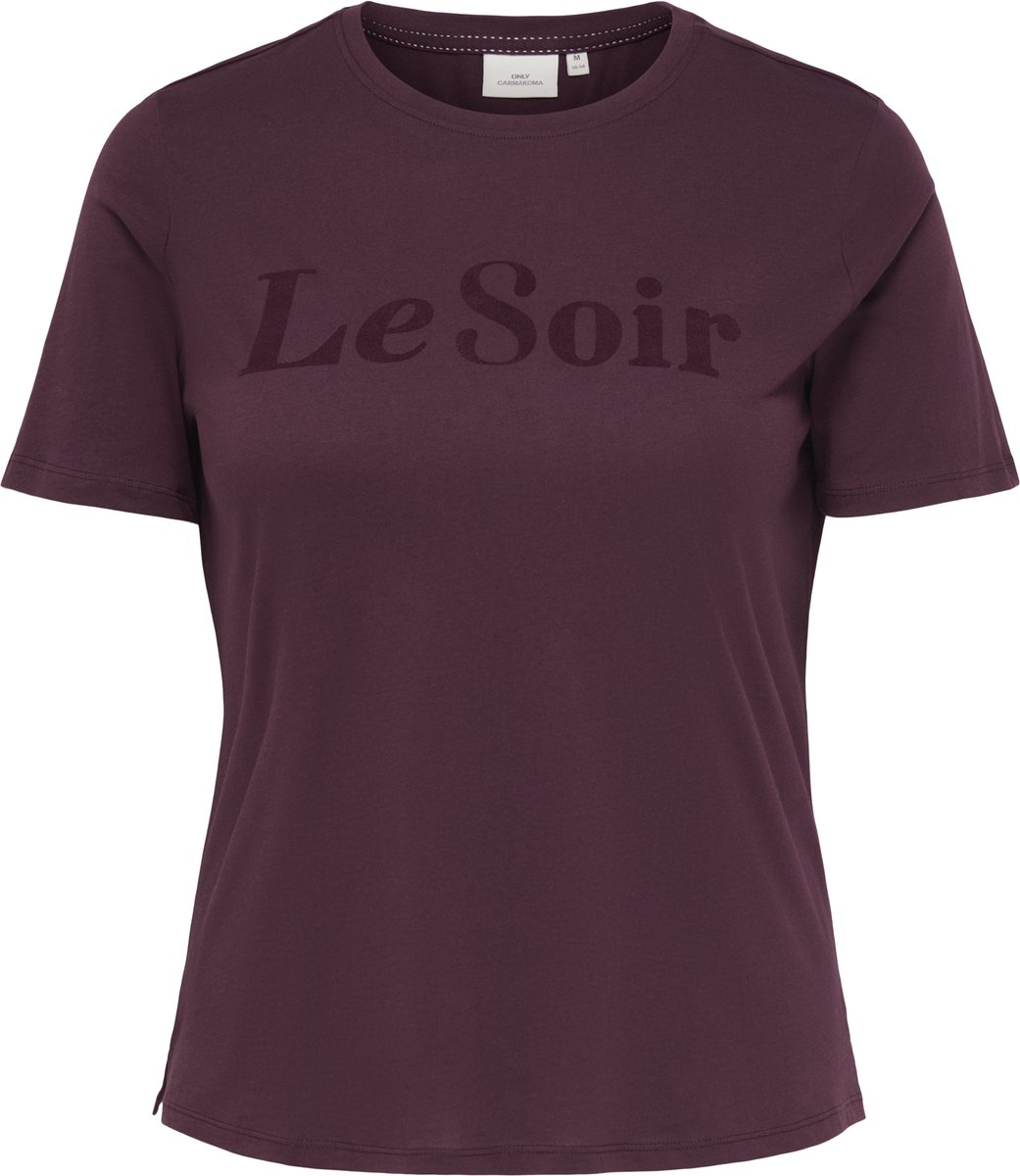 ONLY CARMAKOMA - CARLEON S/S O-NECK JEANS TEE JRS Dames T-shirt