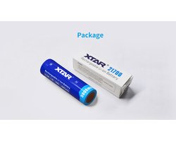 21700 - 5000mAh Beschermde Oplaadbare Lithium-Ion Batterij met Button Top