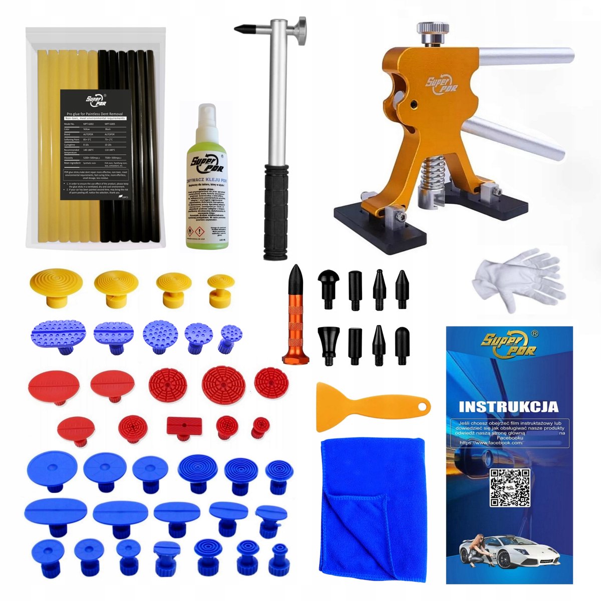 Professionele PDR Set: Deuk Verwijderen Zonder Lak Schade