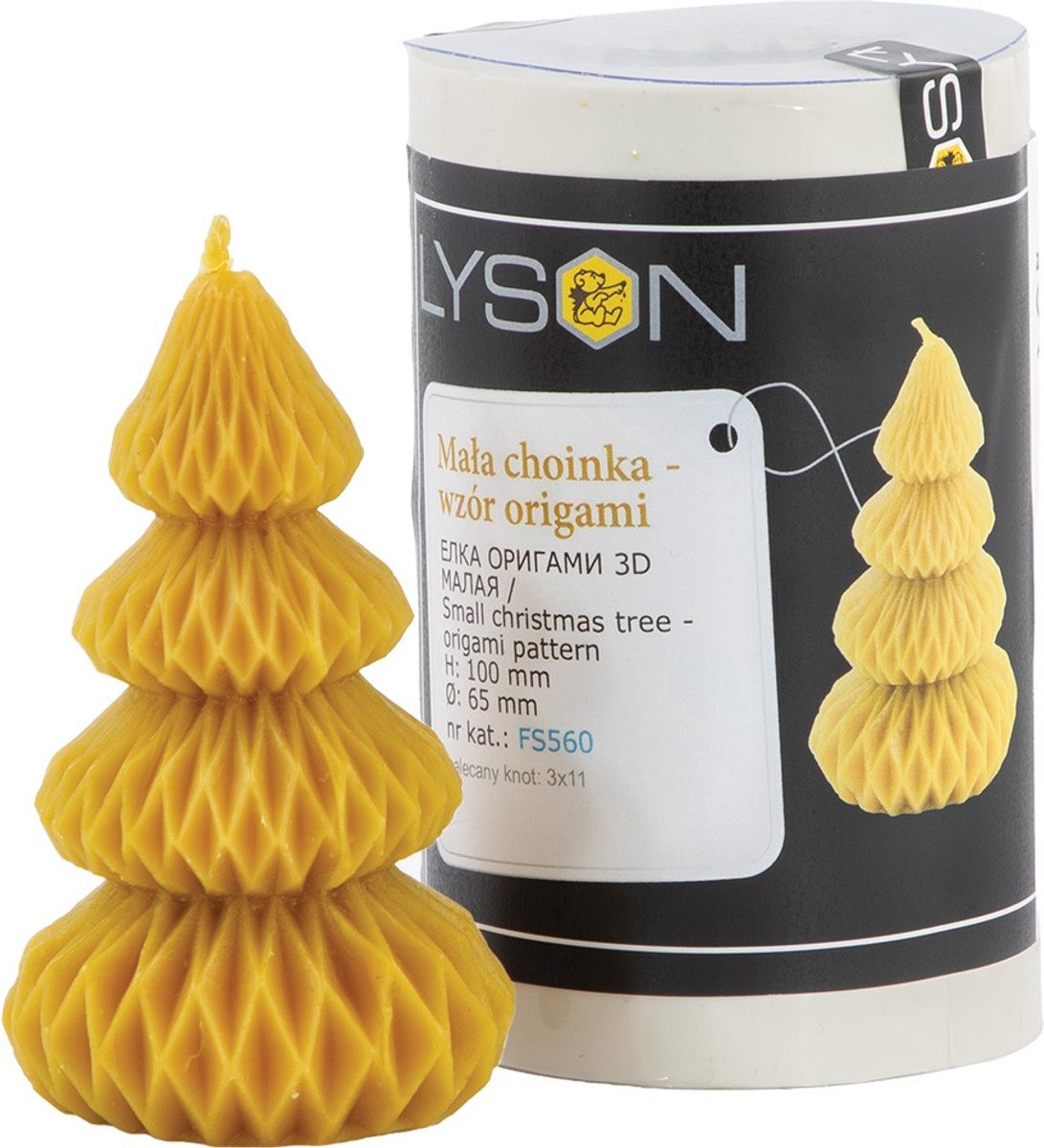 Siliconen mal kleine kerstboom origami voor kaarsen en figuren