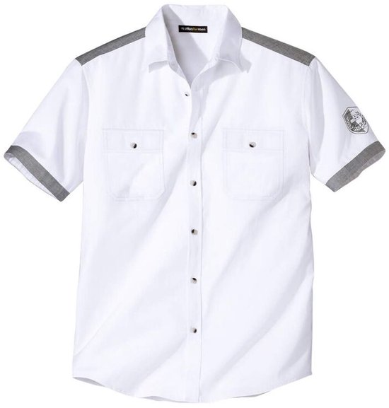 ATLAS POUR HOMME - Chemise pilote Wit Ocean - Homme - Disponible en grandes tailles - XL