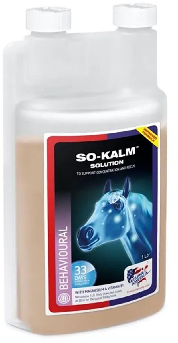 Equine America So-kalm 1l Hoge Sterkte Oplossing Transparant