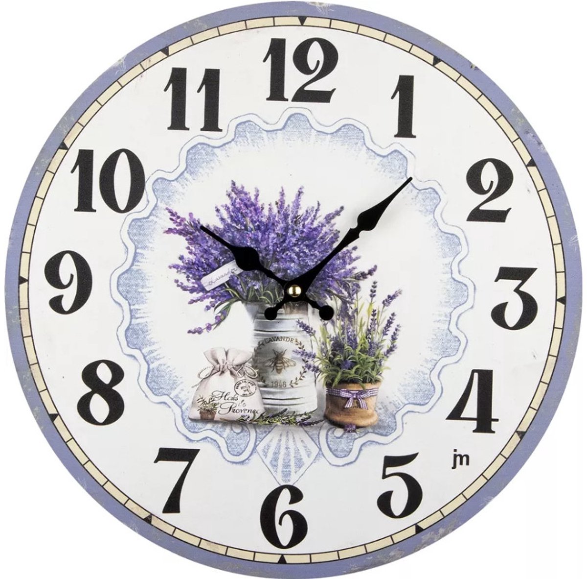 Lowell 21566 wand- & tafelklok Kwartsklok Rond Lavendel