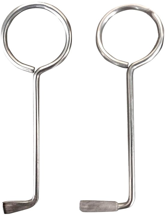 2 STKS innerlijke driehoek sleutel sleutel, roestvrij staal multifunctionele nutsbedrijven sleutel lift noodlift deur release driehoek slot sleutels