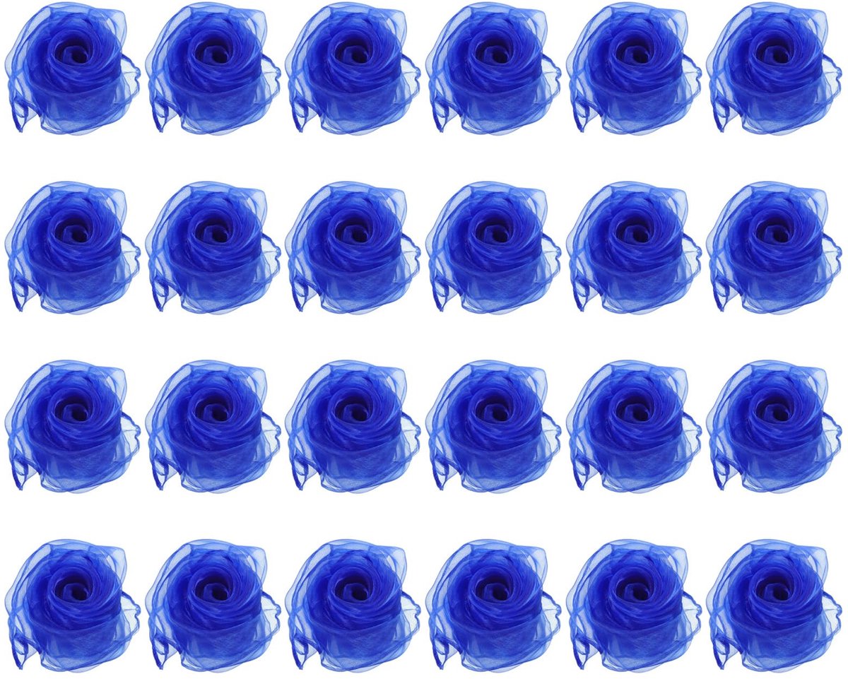 Danssjaals, 24 stuks vierkante jonglerende sjaals 61 bij 61 cm voor spelen magische muziek activiteit jongleren dressing, blauw