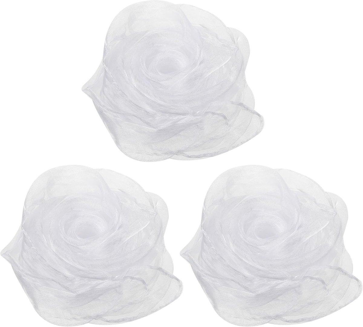 Danssjaals, 3 stuks vierkante jonglerende sjaals 71 bij 65 cm voor spelen, magische muziek, activiteit, jongleren, aankleden, wit