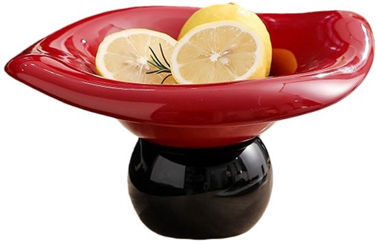 Fruitschaal voor aanrecht, keramische fruitmand voor keuken, grote