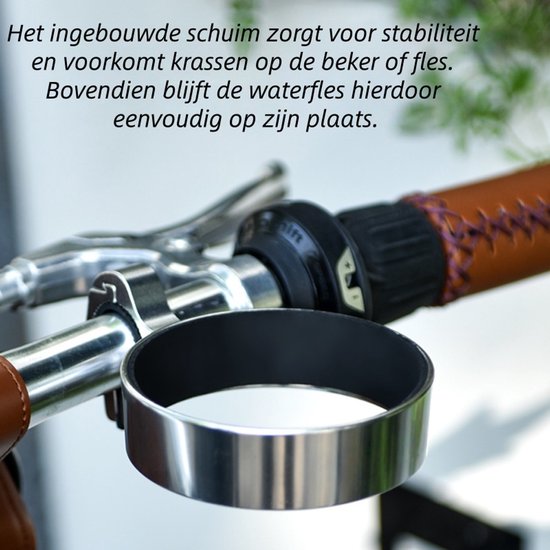 1 stuk - Bekerhouder - Fiets aluminium bidonhouder - Elektrische motorfiets koffiebekerhouder - Zilver — afbeelding 4