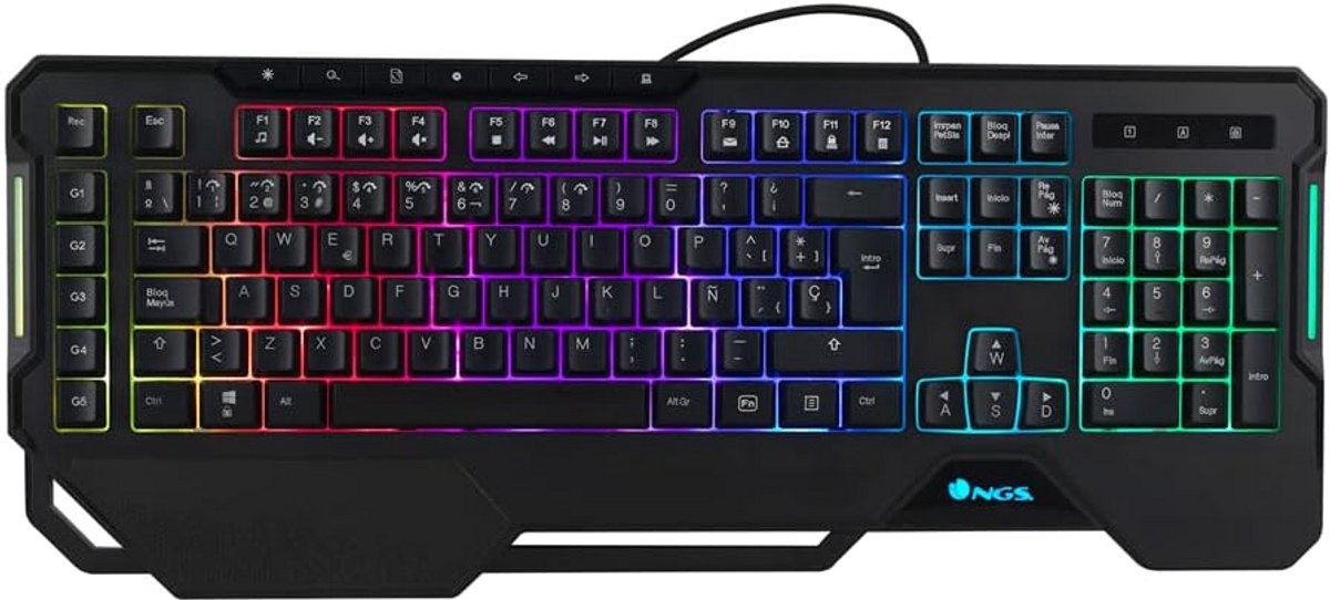 Programmeersbaar Gaming Toetsenbord met RGB Verlichting en Multimedia Knoppen