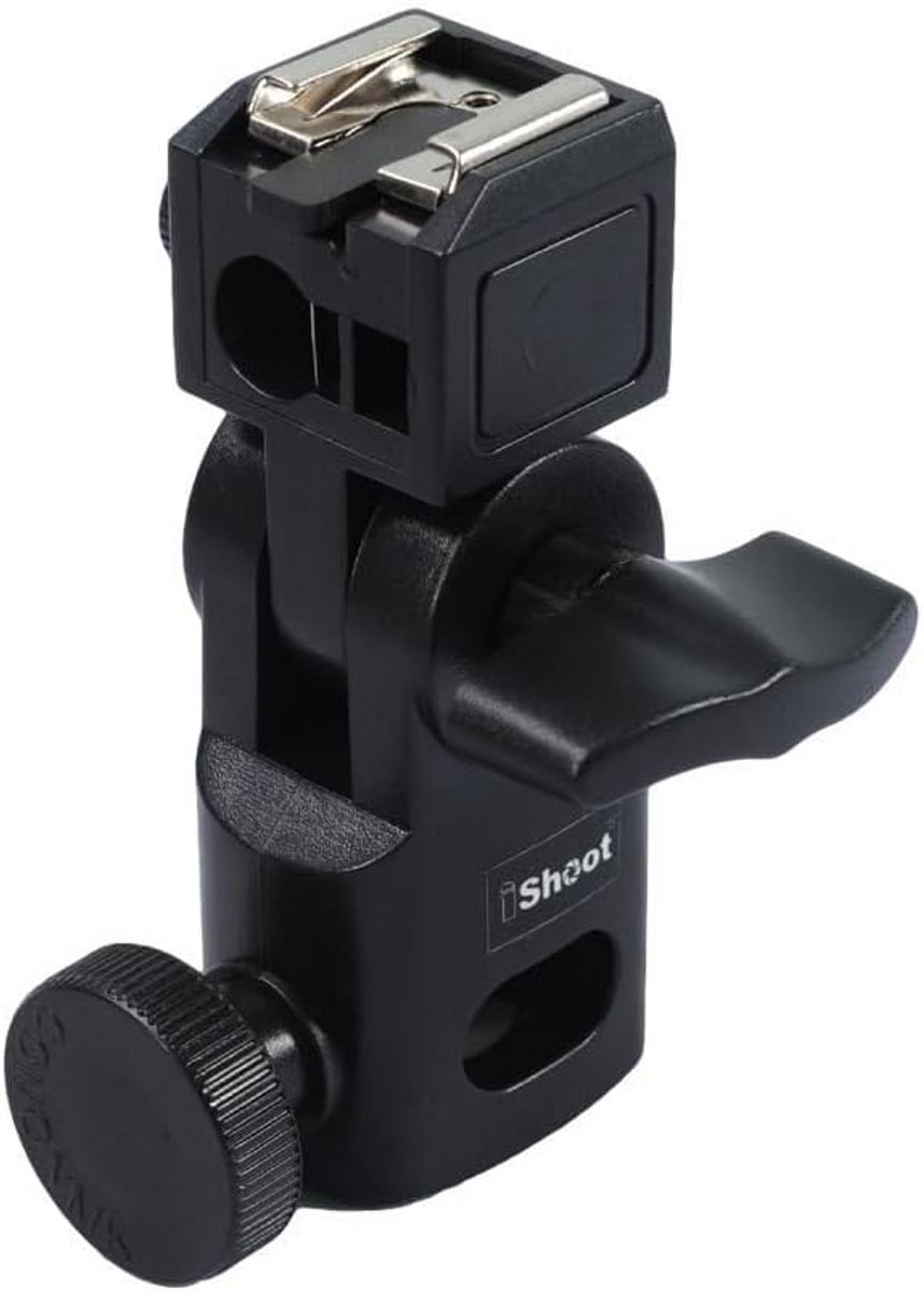 Universele Flitshouder met Metalen Hot Shoe Adapter voor Statief en Lichtstatief